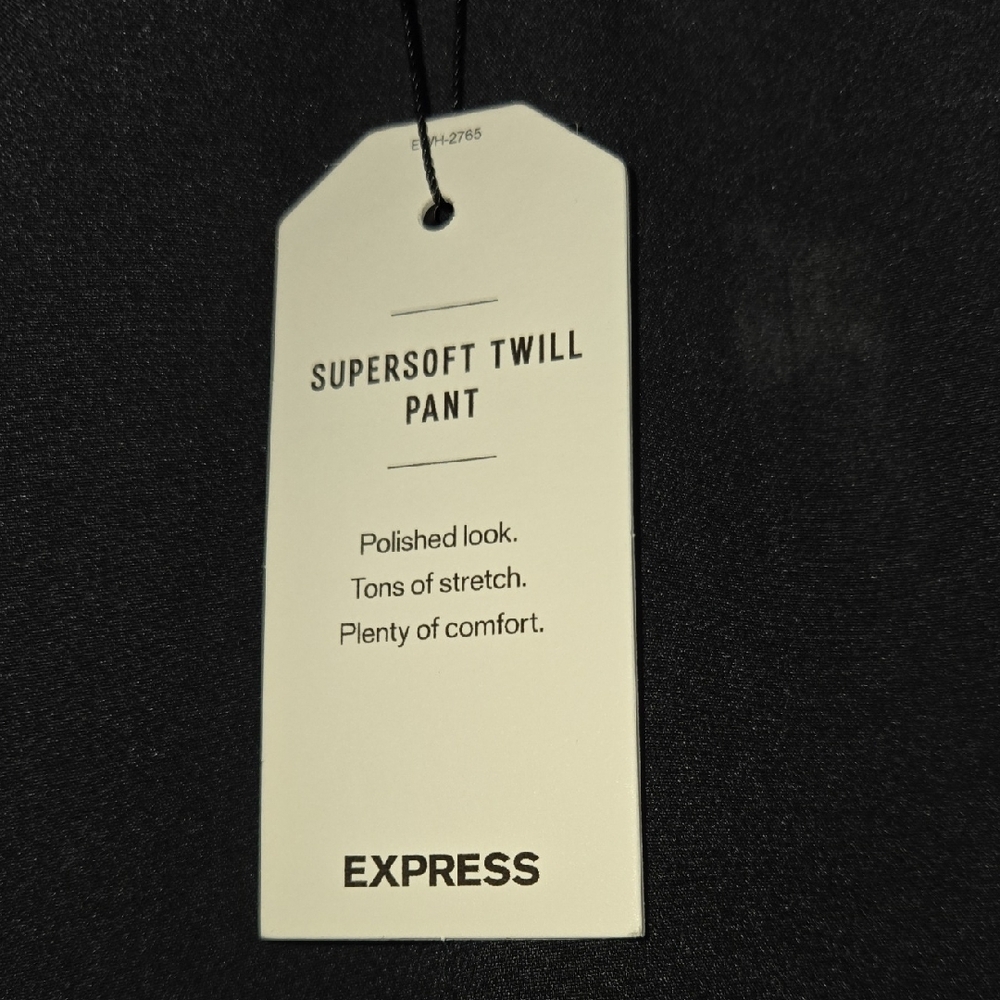 NWT Express Classic Boot Midrise Black Supersoft Twill Pants Size 10R - Picture 3 of 6